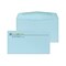 Custom #6-3/4 Standard Envelopes, 3 5/8 x 6 1/2, 24# Blue Wove, 1 Standard and 1 Custom Inks, 250