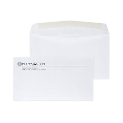 Custom #6-3/4 Standard Envelopes, 3 5/8 x 6 1/2, 24# White Wove, 1 Standard Ink, 250 / Pack