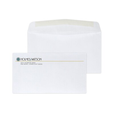 Custom Full Color #6-3/4 Standard Envelopes, 3 5/8 x 6 1/2, 24# White Wove, 250 / Pack