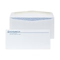 Custom #9 Standard Envelopes with Security Tint, 3 7/8 x 8 7/8, 24# White Wove, 1 Custom Ink, 250