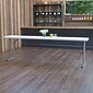 Flash Furniture Folding Table, 96" x 18", White (DAD-YCZ-244-2-GW-GG)