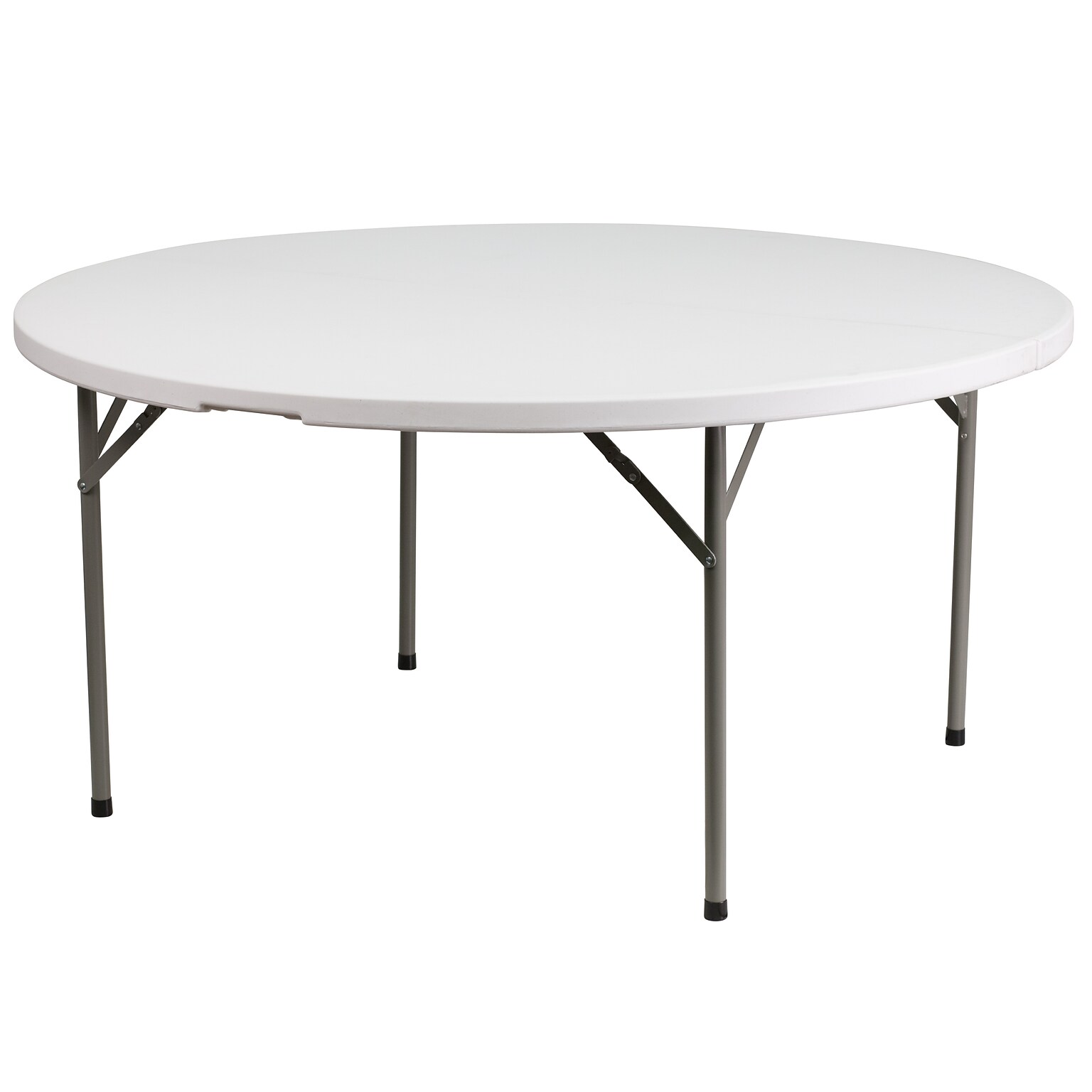 Flash Furniture Elon Folding Table, 60.75 x 60.75, Granite White (DADYCZ1GW)