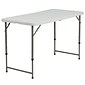 Flash Furniture Elon Folding Table, 47.75" x 23.75", Granite White (DADYCZ122Z2)