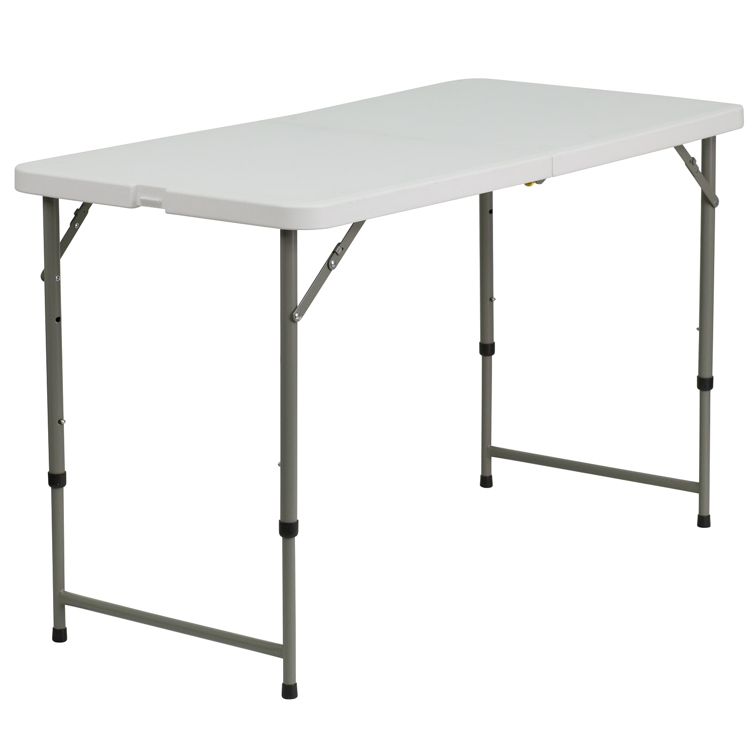 Flash Furniture Elon Folding Table, 47.75 x 23.75, Granite White (DADYCZ122Z2)