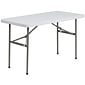 Flash Furniture Folding Table, 48 x 24, White (DAD-YCZ-122-2-GG)