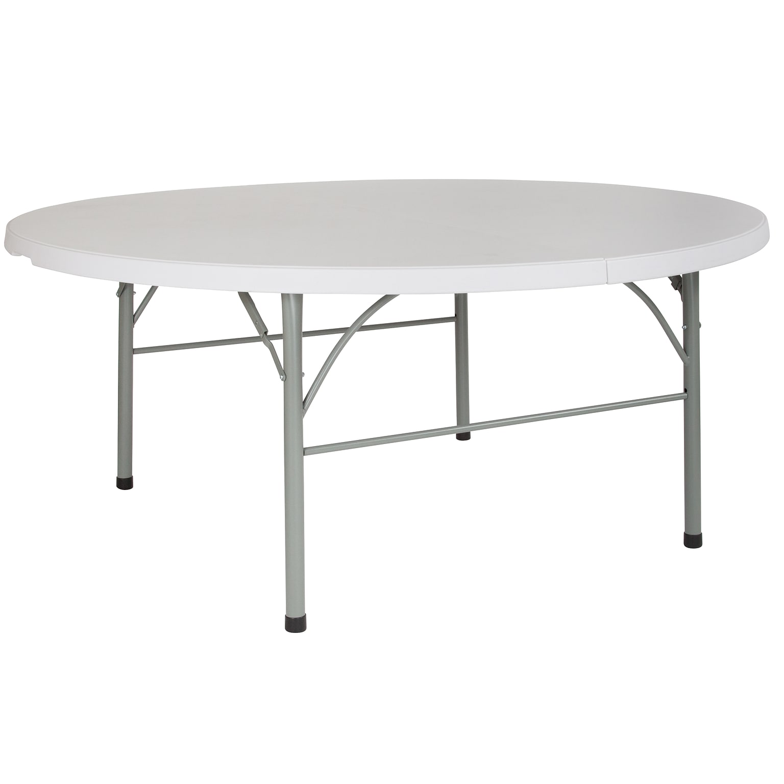 Flash Furniture Stonewall Folding Table, 71 x 71, Granite White (DAD183RZ)