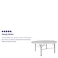 Flash Furniture Stonewall Folding Table, 71" x 71", Granite White (DAD183RZ)