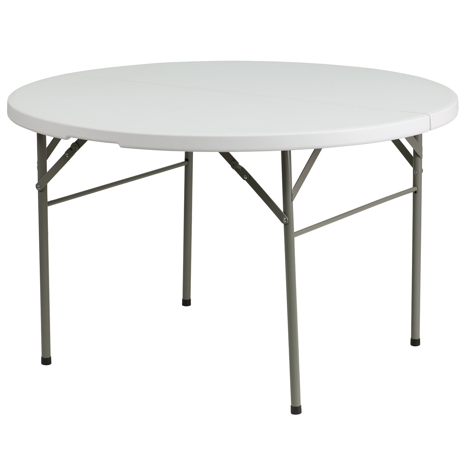 Flash Furniture Freeman Folding Table, 47.75 x 47.75, Granite White (DAD122RZ)