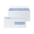 Custom 4-1/2 x 9 Insurance Claim Right Window Standard Envelopes with Security Tint, 24# White Wov