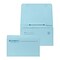 Custom 4-1/4 x 6-1/2 Double-Duty Statement Standard Remittance Envelopes, 24# Blue Wove, 2 Standar