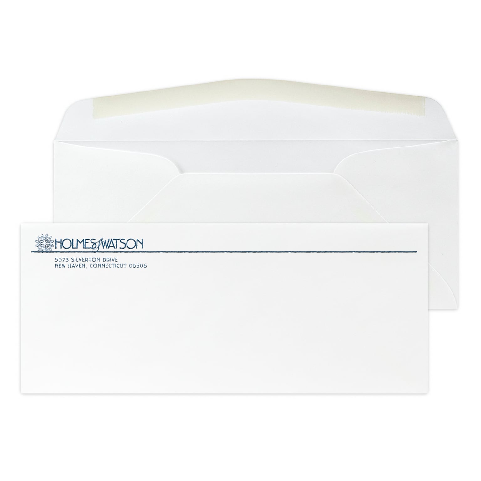 Custom #10 Stationery Envelopes, 4 1/8 x 9 1/2, 24# CLASSIC® CREST Solar White, 1 Custom Raised Ink, 250 / Pack