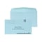 Custom #6-3/4 Barcode Standard Envelopes, 3 5/8 x 6 1/2, 24# Blue Wove, 1 Standard Ink, 250 / Pack