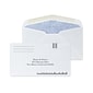 Custom #6-3/4 Barcode Diagonal Seam Standard Envelopes with Security Tint, 3 5/8"x6 1/2", 24# White Wove, 1 Std Ink, 250/Pack