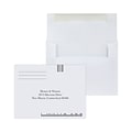 Custom 4-3/8 x 5-5/8 Barcode Greeting Card Envelopes, 24# White Stock, 1 Standard Ink, 250 / Pack