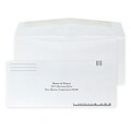 Custom #10 Barcode Standard Envelopes, 4 1/4 x 9 1/2, 24# White Stock with Recycled Logo, 1 Standa