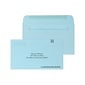 Custom #6-1/2 Barcode Standard Envelopes, 6 1/2" x 4 3/4", 24# Blue Wove, 1 Standard Ink, 250 / Pack