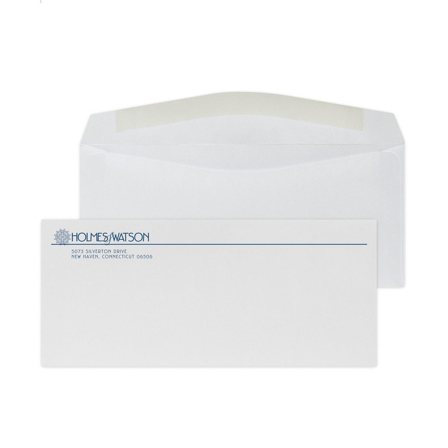 Custom #9 Standard Envelopes, 3 7/8 x 8 7/8, 24# White Wove, 1 Custom Ink, 250 / Pack