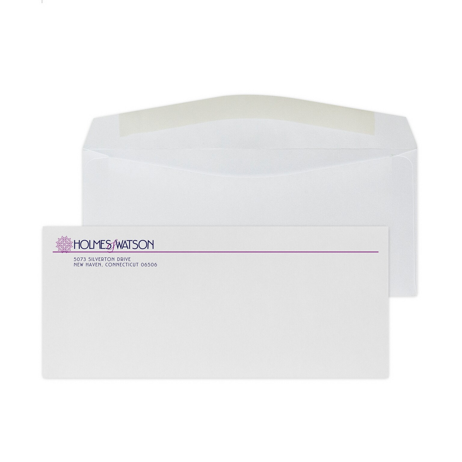 Custom #9 Standard Envelopes, 3 7/8 x 8 7/8, 24# White Wove, 2 Custom Inks, 250 / Pack