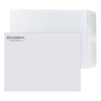 Custom 10 x 13 Standard Catalog Envelopes, 28# White Wove, 1 Standard Ink, 250/Pack