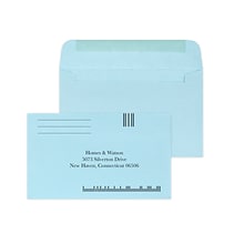 Custom #6-1/4 Barcode Standard Envelopes, 3 1/2 x 6, 24# Blue Wove, 1 Standard Ink, 250 / Pack