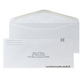 Custom #10 Barcode Standard Envelopes, 4 1/4 x 9 1/2, EarthFirst/SFI Logos, 24# White Recycled, 1