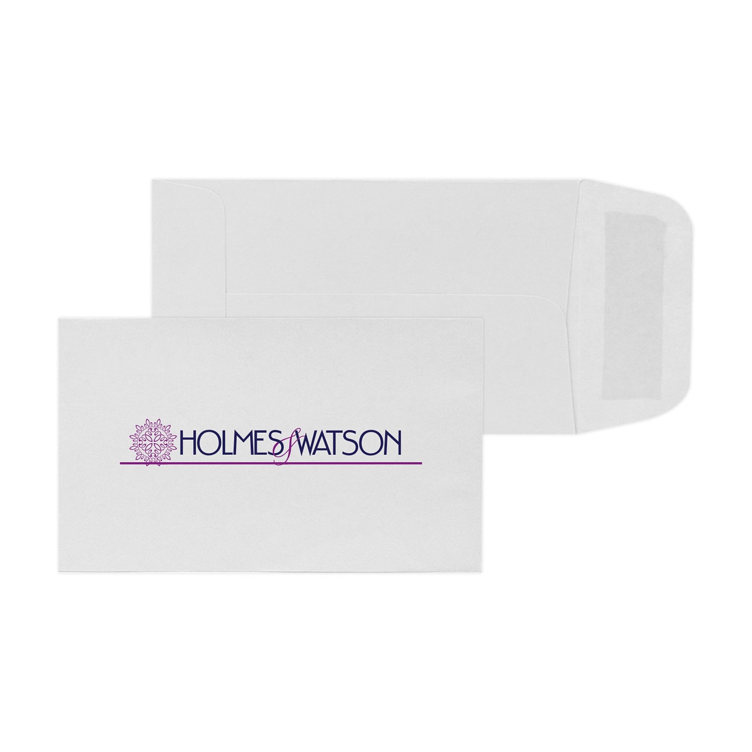 Custom 2-1/2 x 4-1/4 Standard Coin Envelopes, 24# White Wove Open End, 2 Custom Inks, 250 / Pack