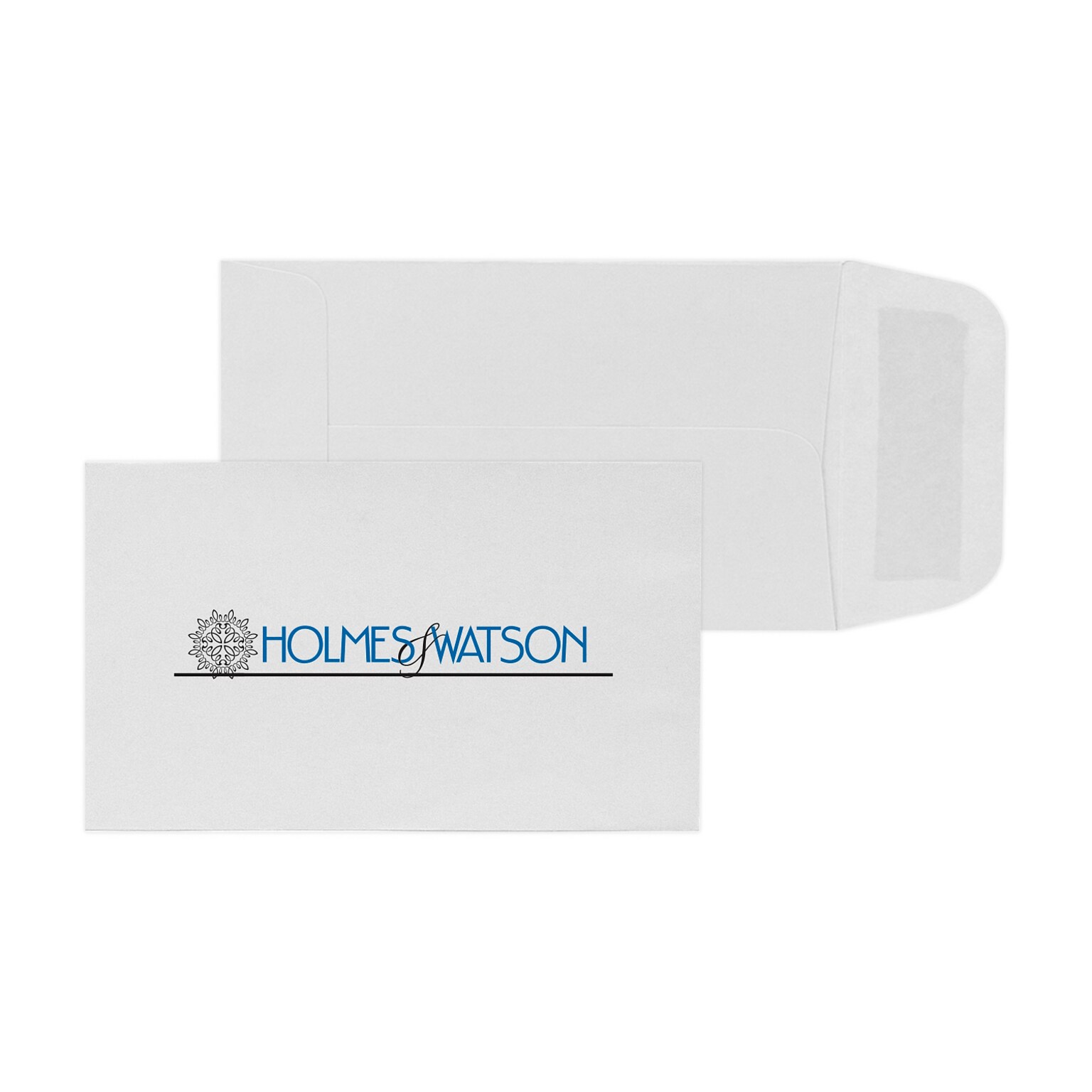 Custom 2-1/2 x 4-1/4 Standard Coin Envelopes, 24# White Wove Open End, 2 Standard Inks, 250 / Pack