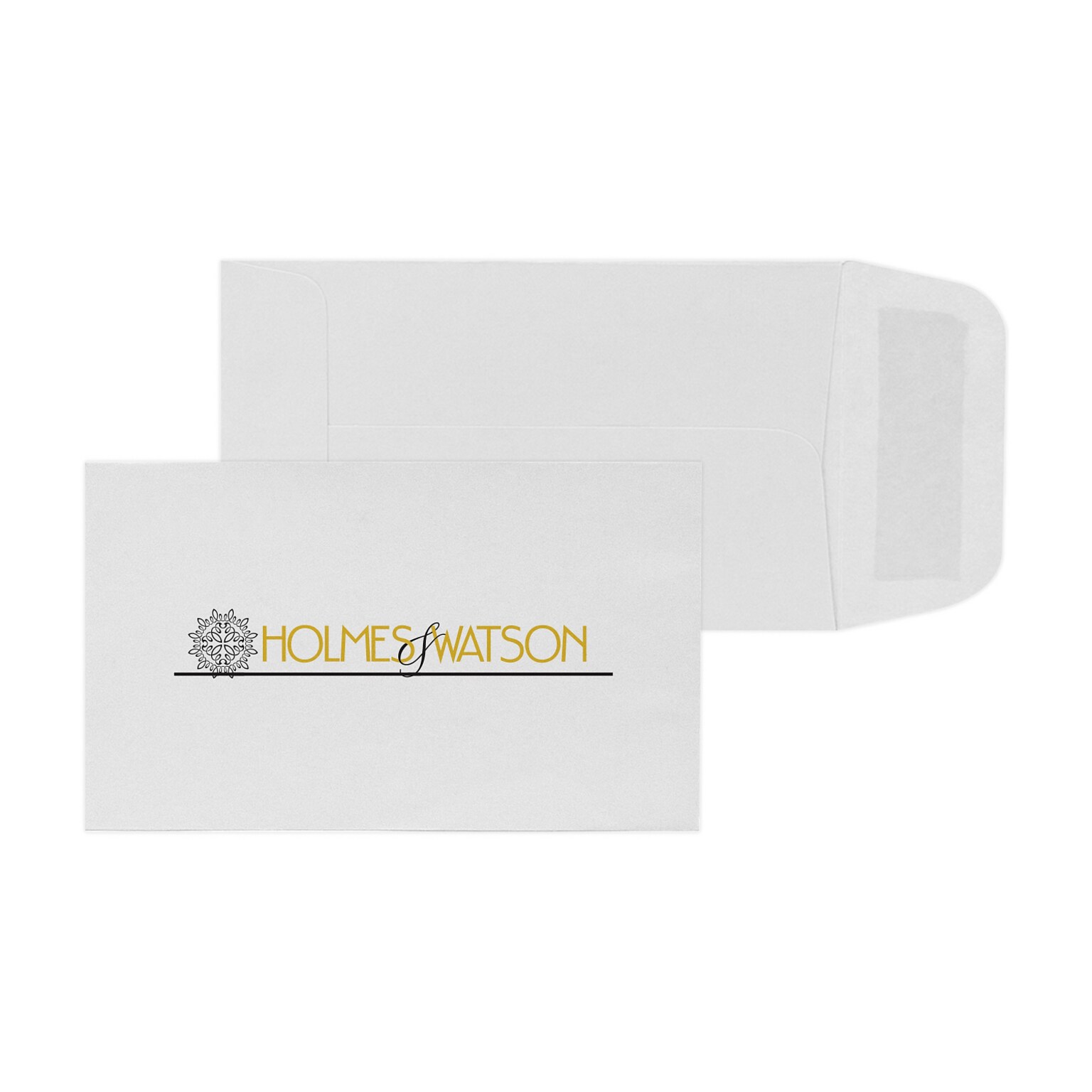 Custom 2-1/2 x 4-1/4 Standard Coin Envelopes, 24# White Wove Open End, 1 Standard and 1 Custom Inks, 250 / Pack