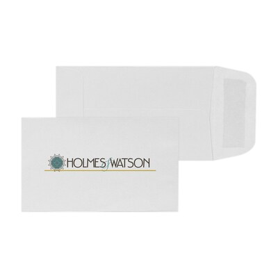 Custom Full Color 2-1/2 x 4-1/4 Standard Coin Envelopes, 24# White Wove Open End, 250 / Pack