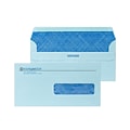 Custom 4-1/2 x 9 Insurance Claim Self Seal Right Window Envelopes with Security Tint, 24# Blue Wov