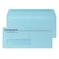 Custom #10 Window Envelopes, 4 1/8" x 9 1/2", 24# Blue Wove, 1 Standard Ink, 250 / Pack