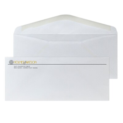 Custom #10 Standard Envelopes, 4 1/4 x 9 1/2, EarthFirst/SFI Logos, 24# White Recycled, 1 Standard