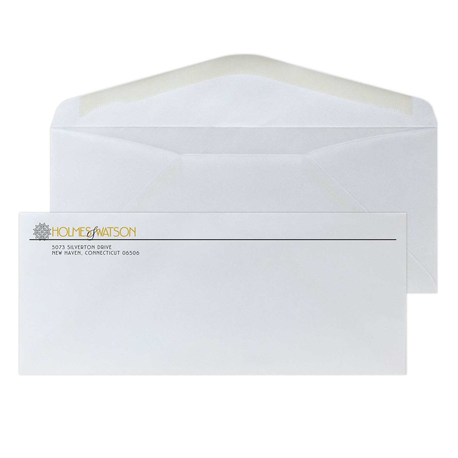 Custom #10 Standard Envelopes, 4 1/8 x 9 1/2, EarthFirst/SFI Logos, 24# White Recycled, 1 Standard and 1 Custom Inks, 250/Pack