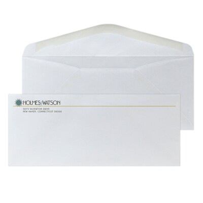 Custom Full Color #10 Standard Envelopes, 4 1/4 x 9 1/2, EarthFirst/SFI Logos, 24# White Recycled,