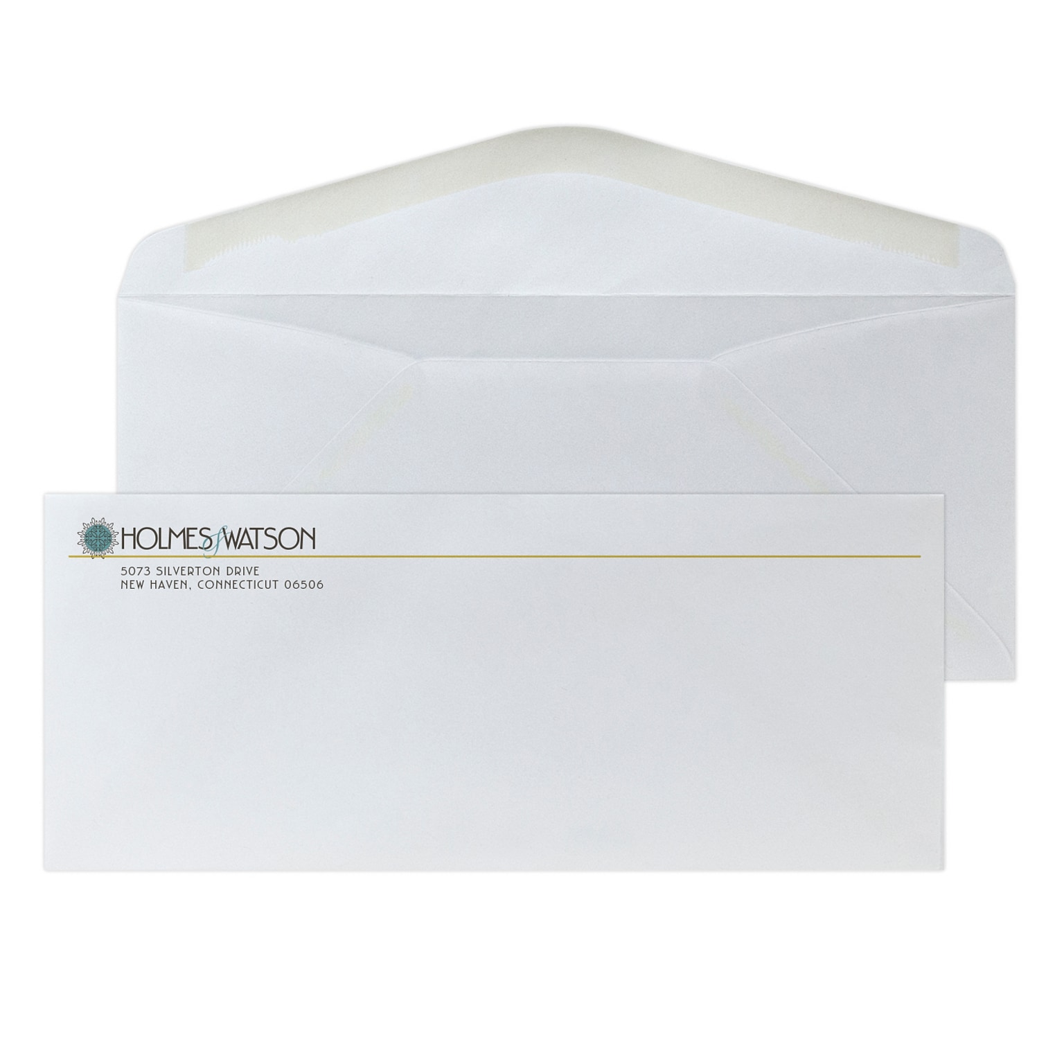 Custom Full Color #10 Standard Envelopes, 4 1/4 x 9 1/2, EarthFirst/SFI Logos, 24# White Recycled, 250 / Pack
