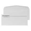 Custom #10 Stationery Envelopes, 4 1/4 x 9 1/2, 24# CLASSIC® LAID Antique Gray, 1 Standard Flat In