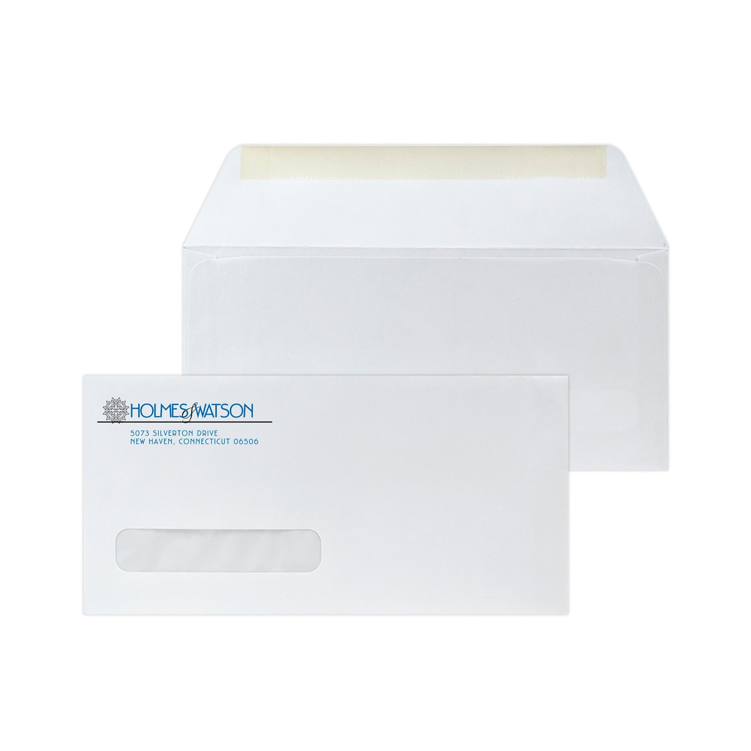 Custom 4-1/8 x 8-7/8 ADA Dental Claim Left Window Envelopes, 24# White Wove, 2 Standard Inks, 250 / Pack