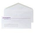 Custom #10 Window Envelopes with V-Flap, 4 1/4 x 9 1/2, 24# White Wove, 2 Custom Inks, 250 / Pack