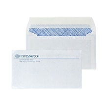 Custom #6-3/4 Peel and Seal Envelopes, 3 5/8 x 6 1/2, 24# White Wove, 1 Custom Ink, 250 / Pack