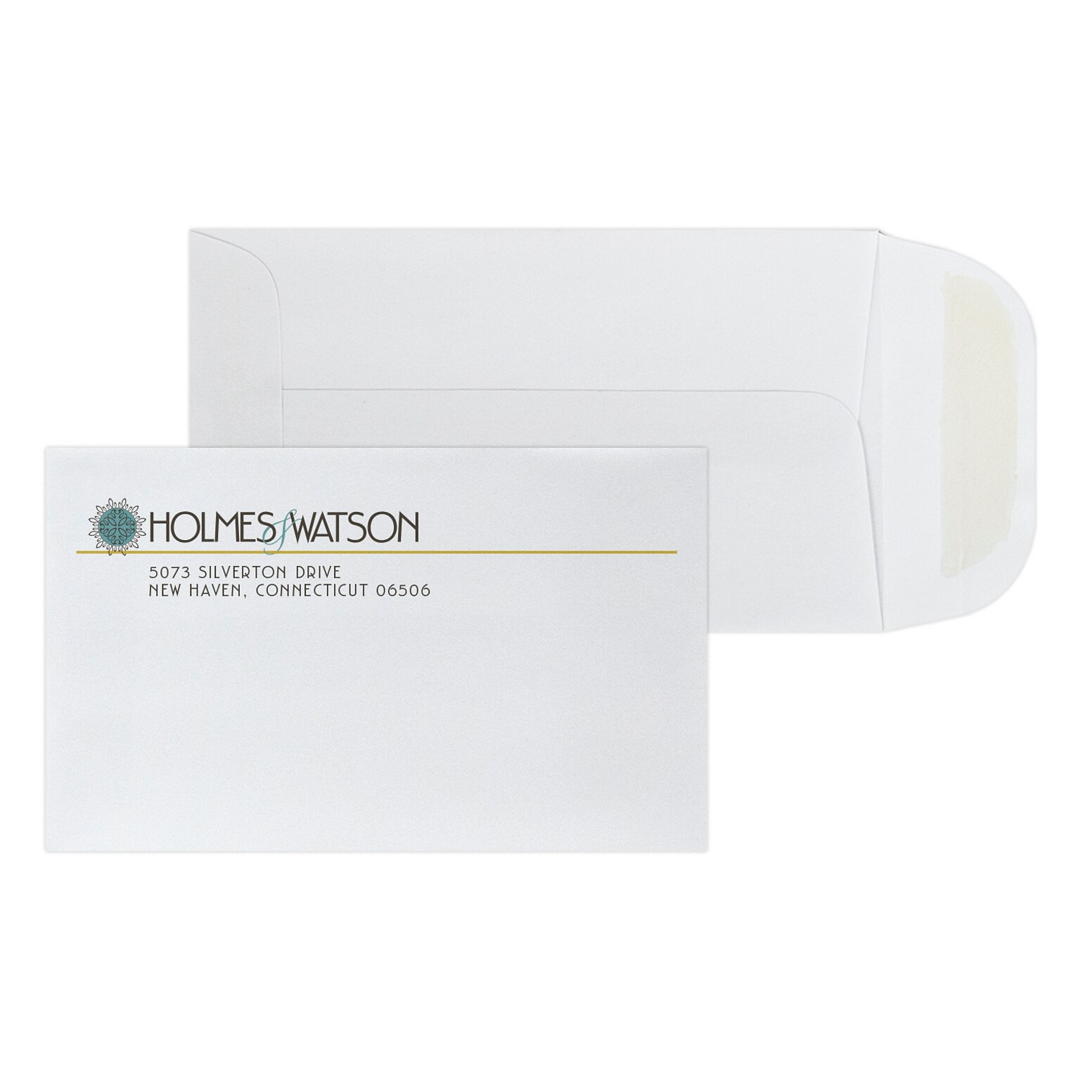 Custom Full Color 3-1/8 x 5-1/2 Coin Envelopes, 24# White Wove Open End, 250 / Pack