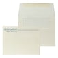 Custom 5-3/4" x 4-3/8" Greeting Card Envelopes, 24# Natural White Linen, 1 Custom Ink, 250 / Pack