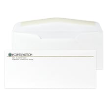Custom Full Color #10 Stationery Envelopes, 4 1/4 x 9 1/2, 70# Cougar Opaque Smooth White, Raised