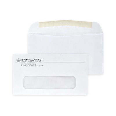 Custom #6-3/4 Window Envelopes, 3 5/8 x 6 1/2, 24# White Wove, 1 Standard Ink, 250 / Pack