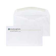 Custom Full Color #6-3/4 Diagonal Seam Standard Envelopes, 3 5/8 x 6 1/2, 24# White Wove, 250 / Pa