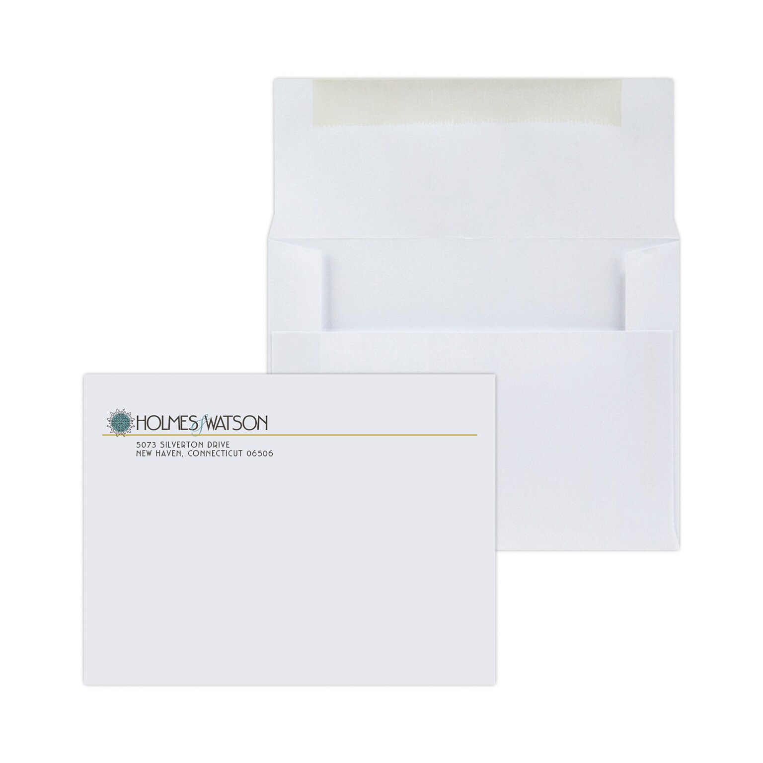 Custom Full Color 4-3/8 x 5-5/8 Greeting Card Envelopes, 24# White Stock, 250 / Pack