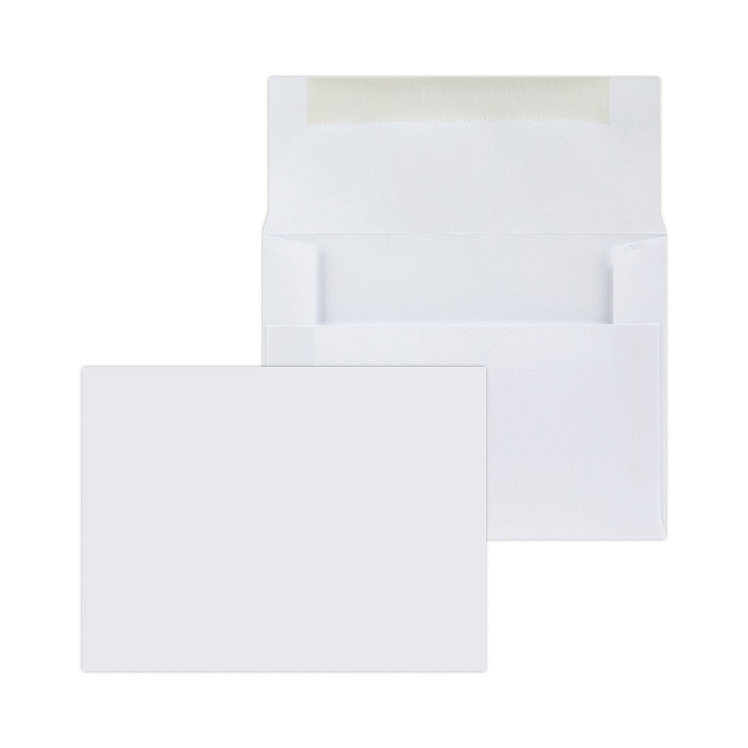 Quill Brand® 100/Pack Greeting Card Envelope, 4-3/8 x 5-5/8, 24# White Stock, No Imprint (7QCFENV3344NI)