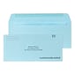 Custom #10 Barcode Standard Envelopes, 4 1/4" x 9 1/2", 24# Blue Wove, 1 Standard Ink, 250 / Pack