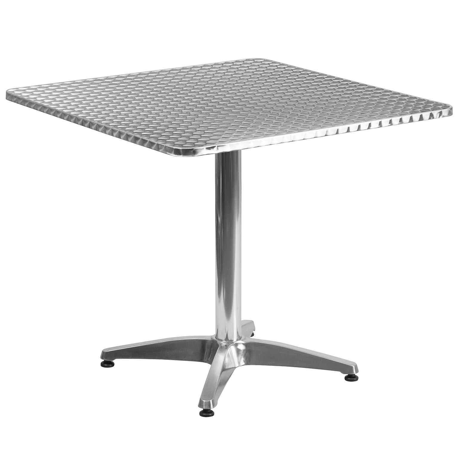Flash Furniture Mellie 31.5 Square Aluminum Indoor/Outdoor Table with Base  (TLH0533)