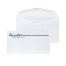 Custom #6-3/4 Diagonal Seam Standard Envelopes, 3 5/8 x 6 1/2, 24# White Wove, 2 Standard Inks