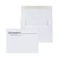 Custom 4-3/8" x 5-5/8" Greeting Card Envelopes, 24# White Stock, 1 Standard Ink, 250 / Pack